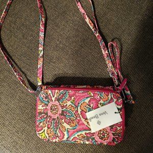 Vera Bradley pink crossbody/wristlet purse/wallet